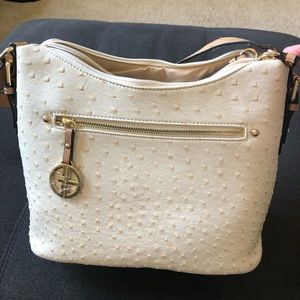 Giani Bernini Faux Ostrich Hobo Purse